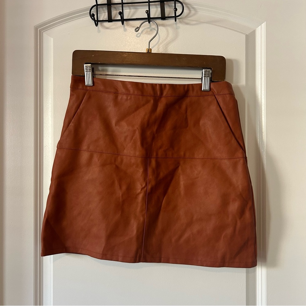 Shinestar Rust Mini Skirt